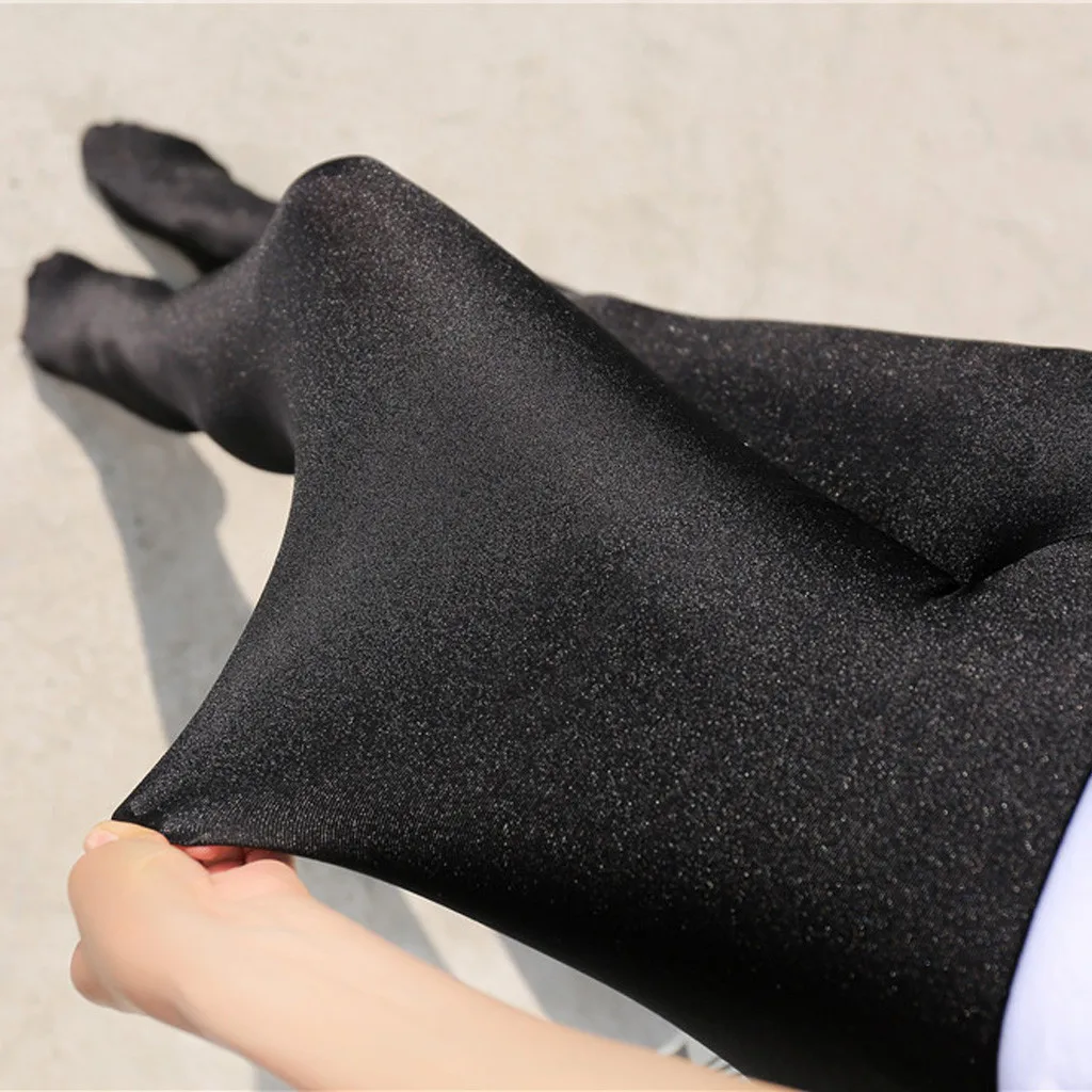 5XL черные Легинсы большого размера, женские штаны большого размера, осенние и зимние эластичные тонкие леггинсы, брюки на плоской подошве и
