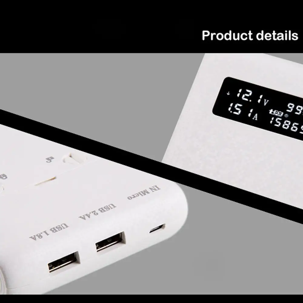 Без батареи) Двойной USB QC3.0 выход 6x18650 батареи DIY Банк питания коробка держатель Чехол быстрое зарядное устройство для мобильного телефона планшета ПК