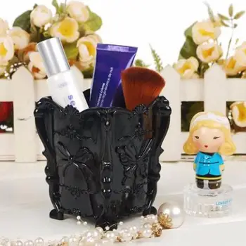 

Makeup Brush Pen Cosmetic Storage Box Butterfly Case Make Up Organizer Holder Jewelry /Makeup Holder for Nail Polish/Makeup Brus