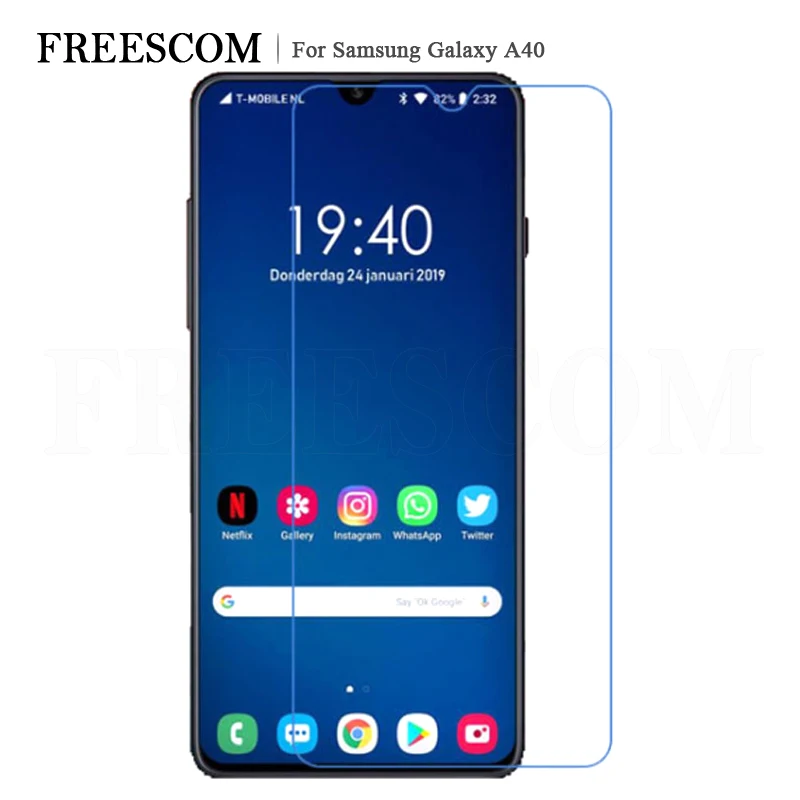 

2pcs/lot Ultra Clear Tempered Glass For Samsung Galaxy A40 Display Protective Screen Protector Light For Samsung Galaxy A70