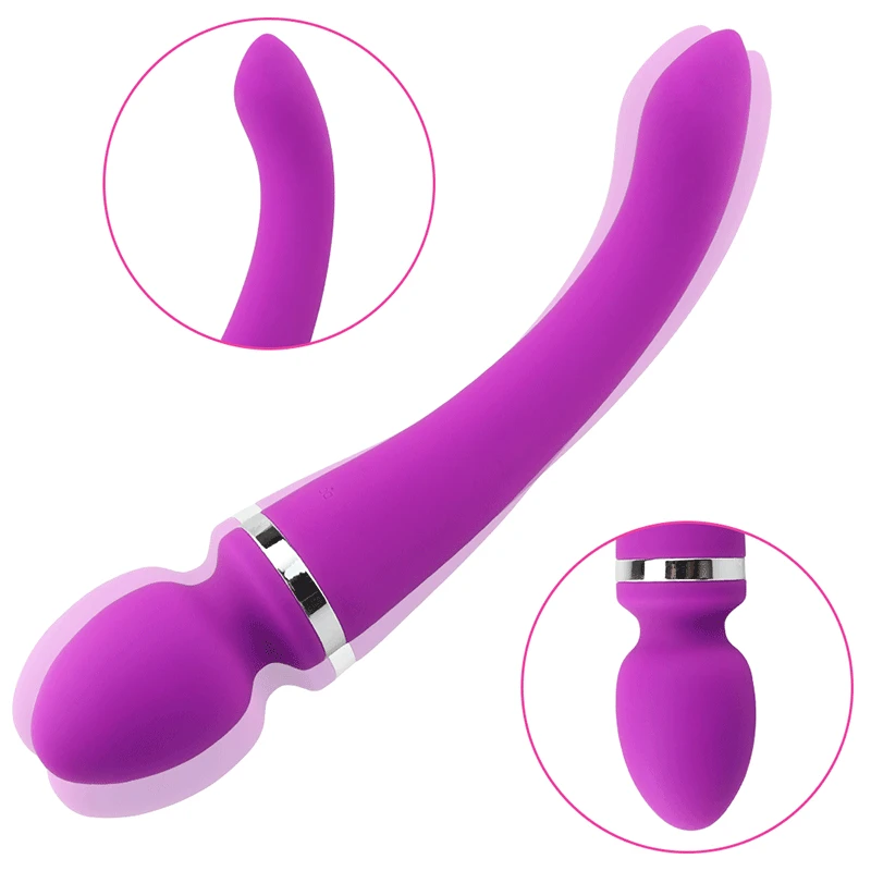 USB Charge Dildo Vibrator Clitoris Stimulator Magic Wand Vagina Massager Penis Masturbator Anal Strapon Sex Toys for Women Gay