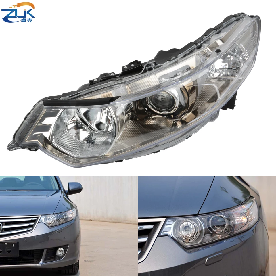 ZUK 2 шт./лот Левая Правая Фара для HONDA ACCORD Euro CU1 CU2 2008 2012 SPIRIOR 2009 галогенная или HID|lamp