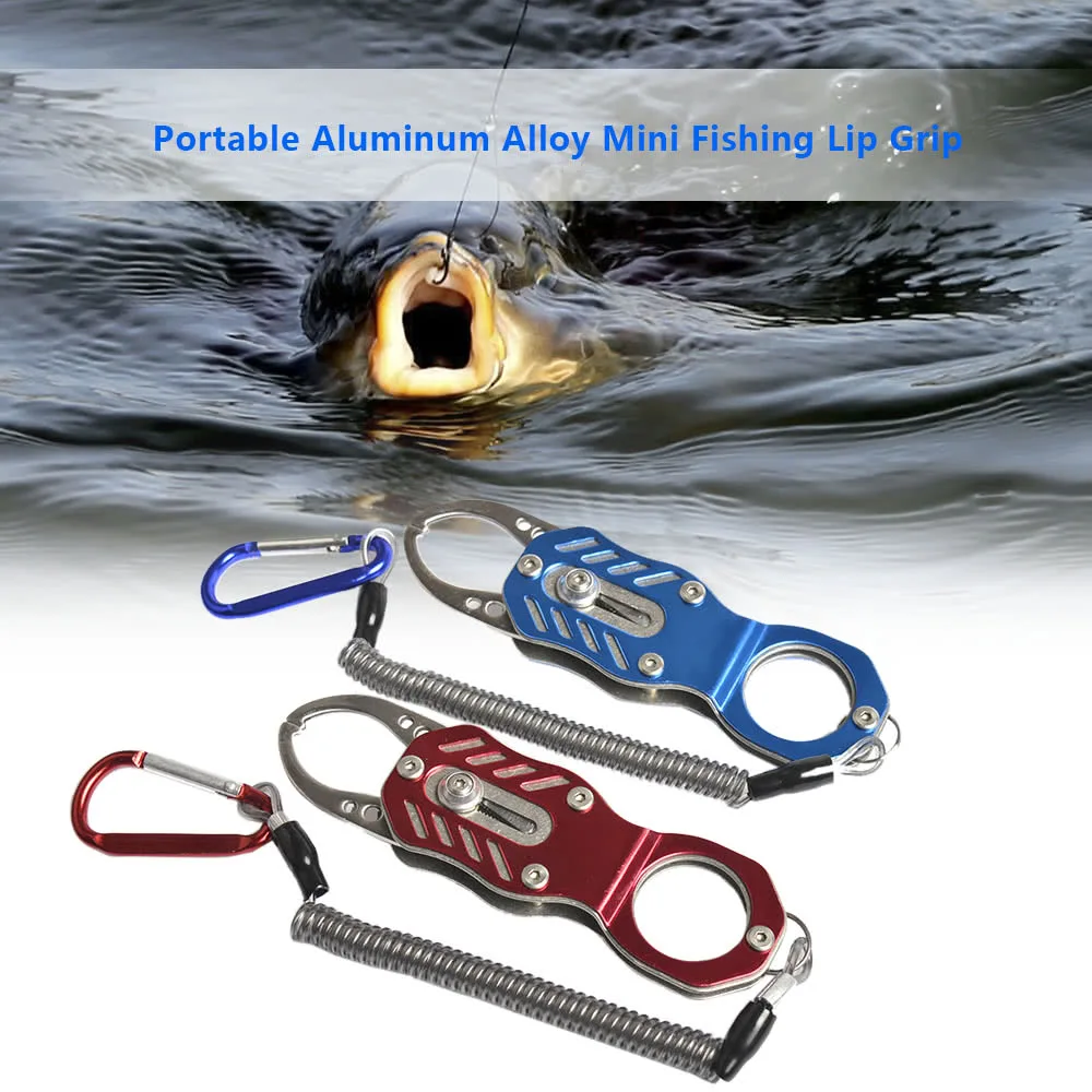 

Portable Aluminum Alloy Mini Fishing Lip Grip Fish Lip Gripper Grips Fishing Accessories Tools Tackle