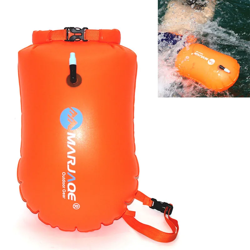 

Double Airbags Thickened Inflatable Swimming Bag Ring Float Anti-snoring Storage Waterproof PVC Lifebuoy Buoy Prevent Drowning