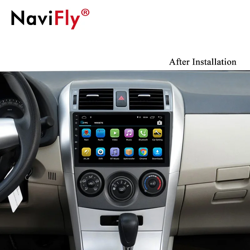 Clearance NaviFly Android 8.1 car multimedia player for Toyota corolla 2007 to 2010 gps navigation stereo 1024*600 HD FM Autoradio BT AM 5