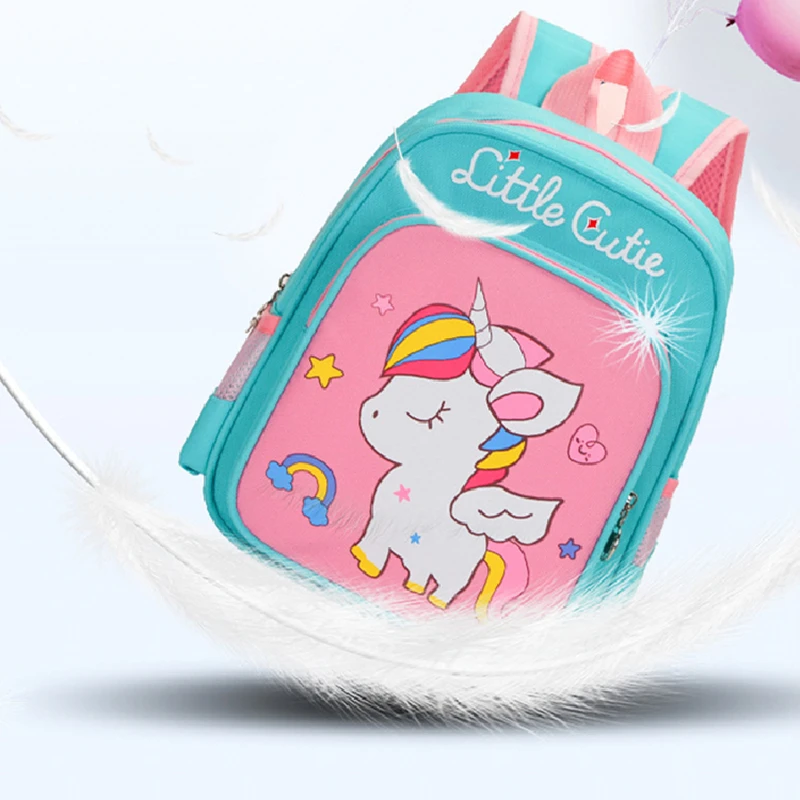 Kindergarten Anime School Backpack Double Shoulder Bag Cartoon Unicorn Backpack Kid Travel Bag Child Primary Girl School Bag