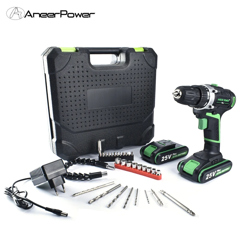 Профессиональный 25 в Аккумуляторные дрели Мини электрическая батарея отвертка
