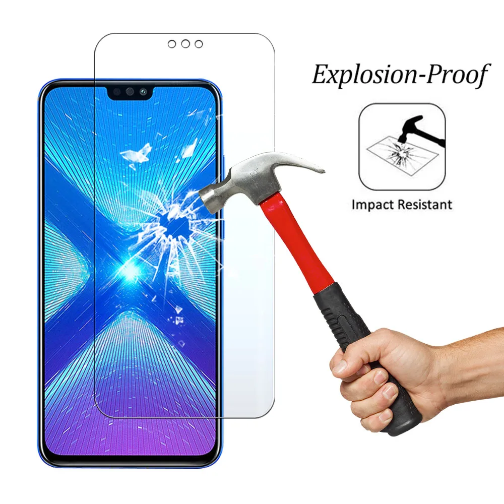 2 шт армированное стекло для huawei Honor 8x 8c 8s Защитная пленка для экрана huawey huavei huawai 8 x c s закаленное стекло 9H