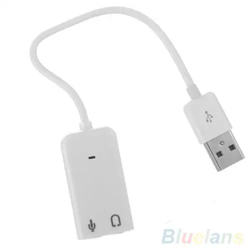 Новый USB 2 0 внешняя звуковая карта Виртуальная 7 1 канал 3D мини аудио адаптер для