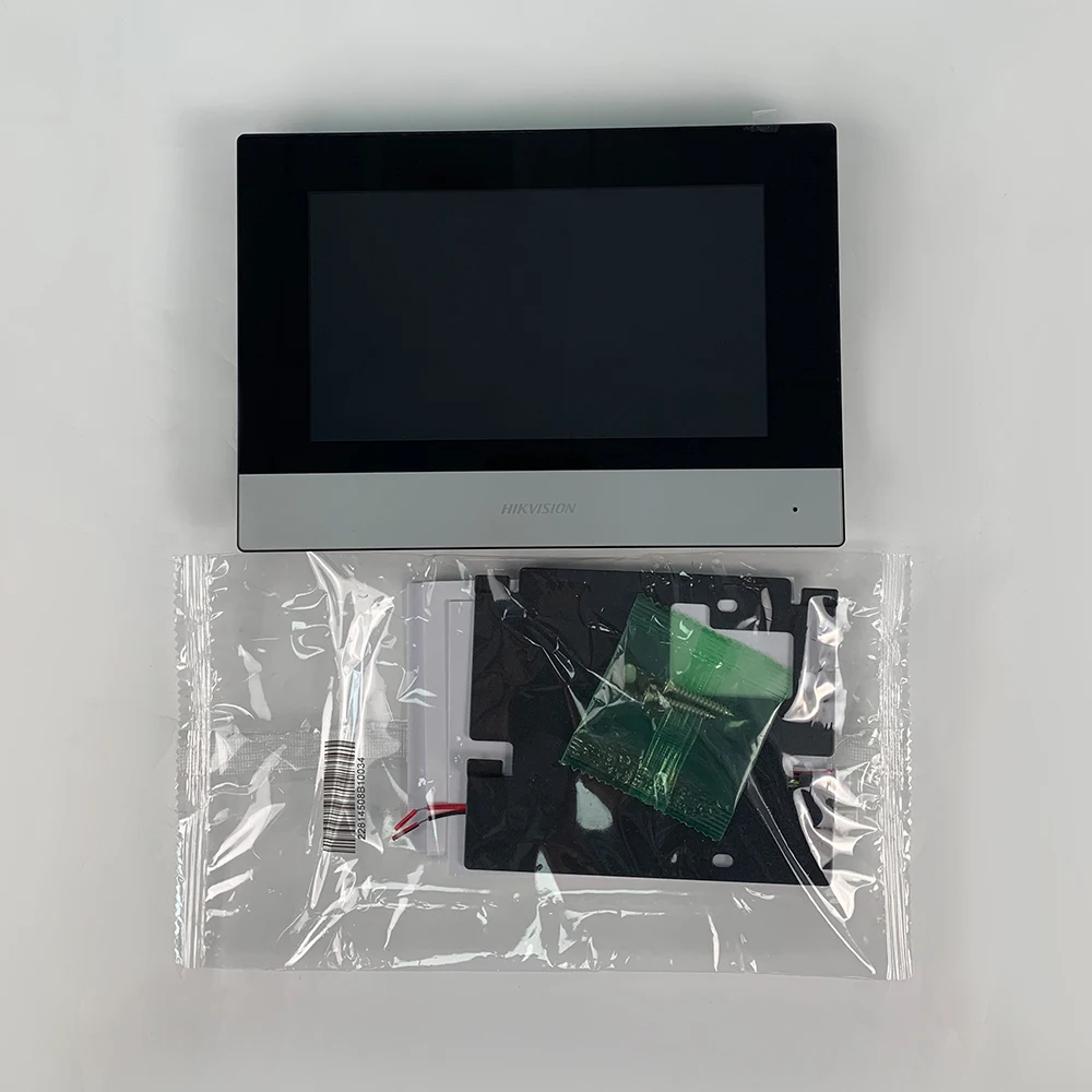 In Stock Original DS-KH6320-WTE1 7-inch wifi Indoor Monitor POE Wireless Video intercom Built-in loudspeaker and mic
