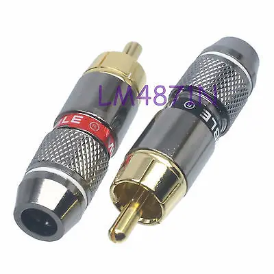 DHL/EMS 50 пар разъем RCA штекер припой контактный винт замки RG59 6 мм Кабельное Аудио Видео-d2