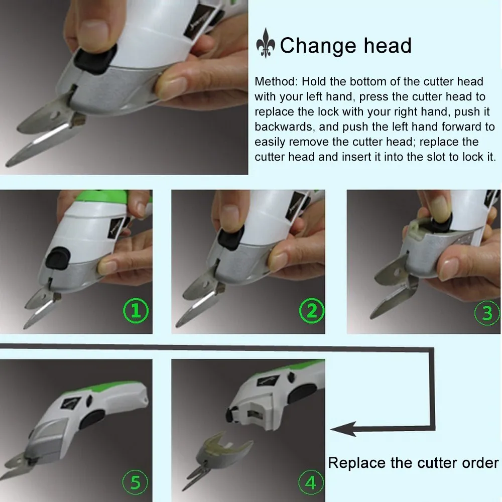 20 Вт электрические ножницы многофункциональные ткани Авто резак беспроводные