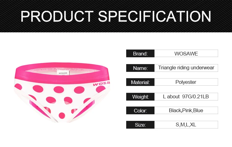WOSAW женское нижнее белье для велоспорта шорты с 3d подкладкой гелевые