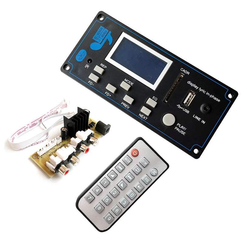LCD Автомобильный Bluetooth 5 0 MP3 плеер FLAC APE декодер плата модуль W. USB FM Aux Radio Дискретная
