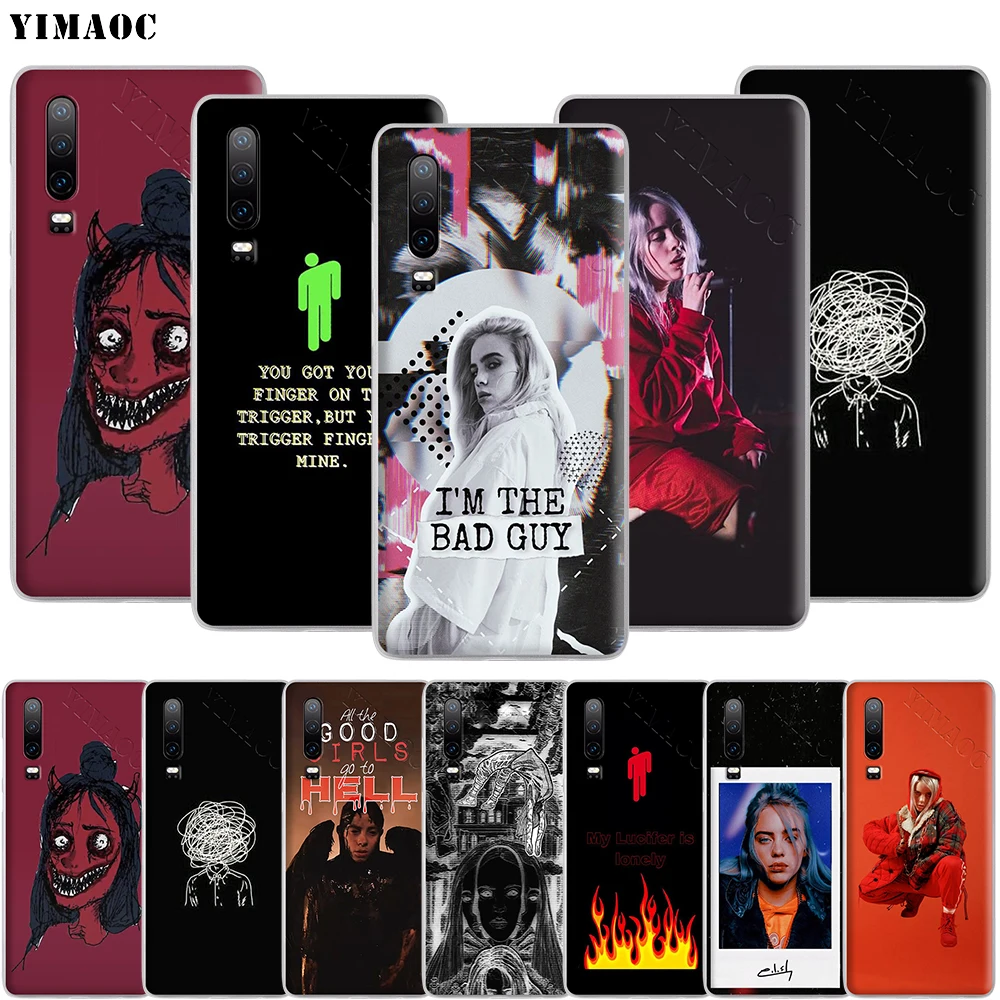 YIMAOC Billie Eilish хороший чехол для телефона девочек huawei P8 P9 P10 P20 P30 Lite Pro P Smart Z 2018 2019 |