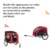 ALWAYSME 2 Колеса Велосипед Pet Dog Прицеп Коляска Push Тележки Тележка,Подходит Менее 35 Кг Pet Собака