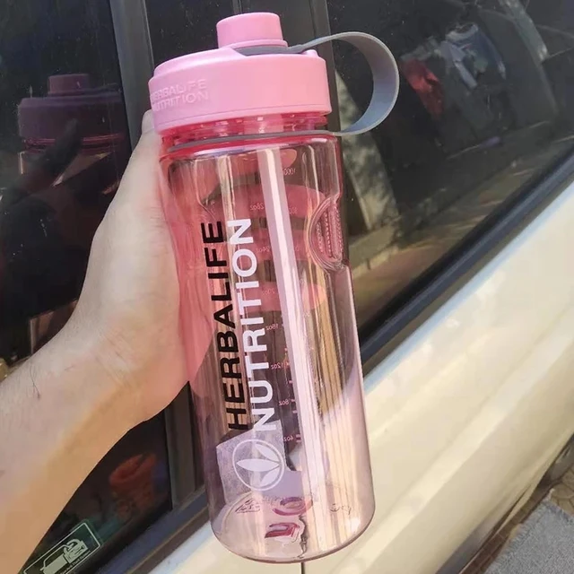 2000ml-600ml Outdoor Fitness Sports Bottle Kettle Large Capacity Portable Climbing Bicycle Water Bottles BPA Free Gym Space Cups HC157-pink