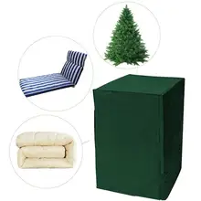 Чехлы для стульев патио стекируемые 210D Водонепроницаемый пылезащитный чехол для мебели Рождественская елка