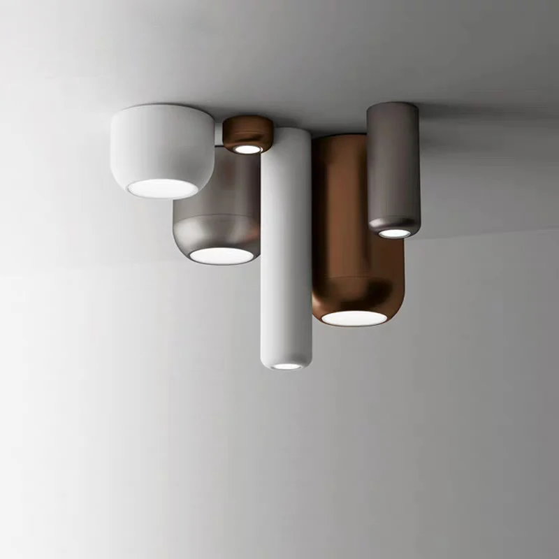 

Nordic Postmodern Roof Lighting LED Metal Simple Lighting Restaurant Creative Circular Bedroom Small Chandelier