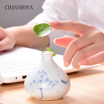 

Hand-painted ceramic white mini flower arrangement small vase indoor decoration vase decoration home vases for flowers