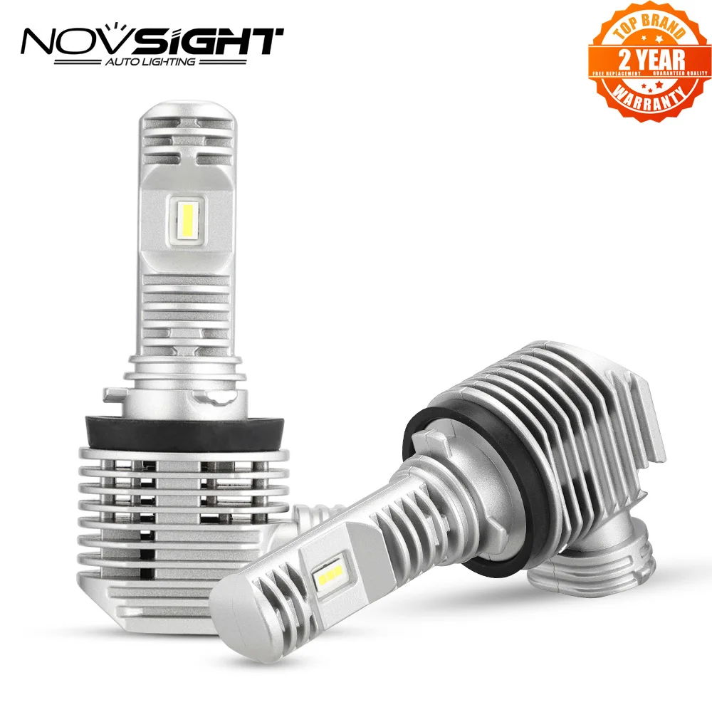 

NOVSIGHT Led Bulbs H11 Fog Lamp 2400K/2700K/3200K/6000K/9000K Car Lights 12000LM 50W 1:1 Mini Design Play and Plug Auto Lamp