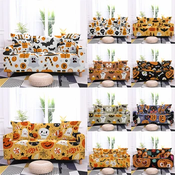 

Halloween Style Sofa Cover Anti-dirty Cover Elastic Case Stretch Couch Cover Sofa Slipcovers For Living Room Decoration