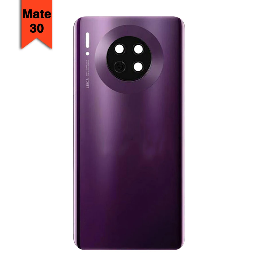 Чехол для задней крышки mate 30 pro для huawei mate 30/mate 30 Pro, чехол для задней стеклянной двери с объективом - Цвет: Mate 30 Purple