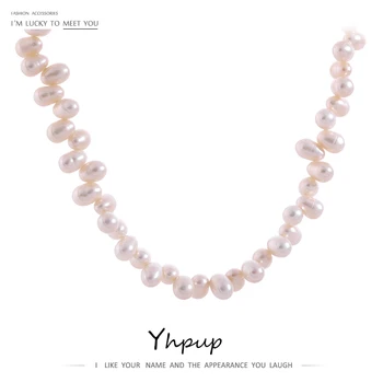 Natural Freshwater Pearl Chain Necklace Jewelry