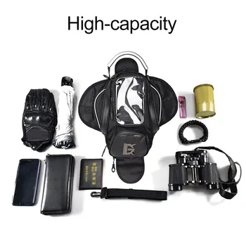 

Hot Portable Zipper Closure Storage Casual Practical Travel Oxford Cloth GPS Navigation Motorcycle Tank Bag Phone Holder Accesso