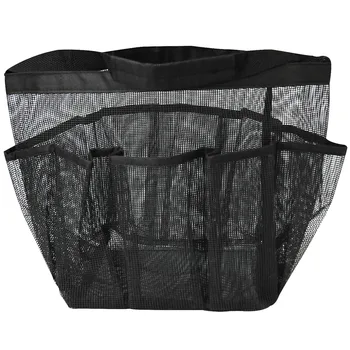 

Mesh Shower Caddy Quick Dry Tote Bag Hanging Toiletry Bath Organizer with Multiple Compartments PI669