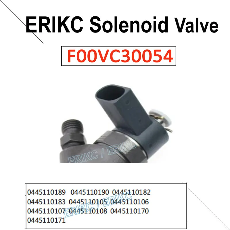 Дизельный электромагнитный клапан F 00V C30 054 общие Запчасти для направляющих топливных инжекторов клапан управления F00VC30054 для Bosch 0445110189 0445110190