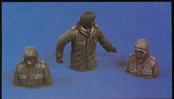 1/35 Смола Модель Строительный набор игрушечная цистерна команда(3 фигурки