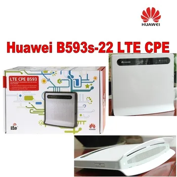 Kaufen Freies Verschiffen 100Mbps Entsperren 4G LTE CPE Router Huawei B593 B593S-22 + Ein Paar Von B593 Antenne