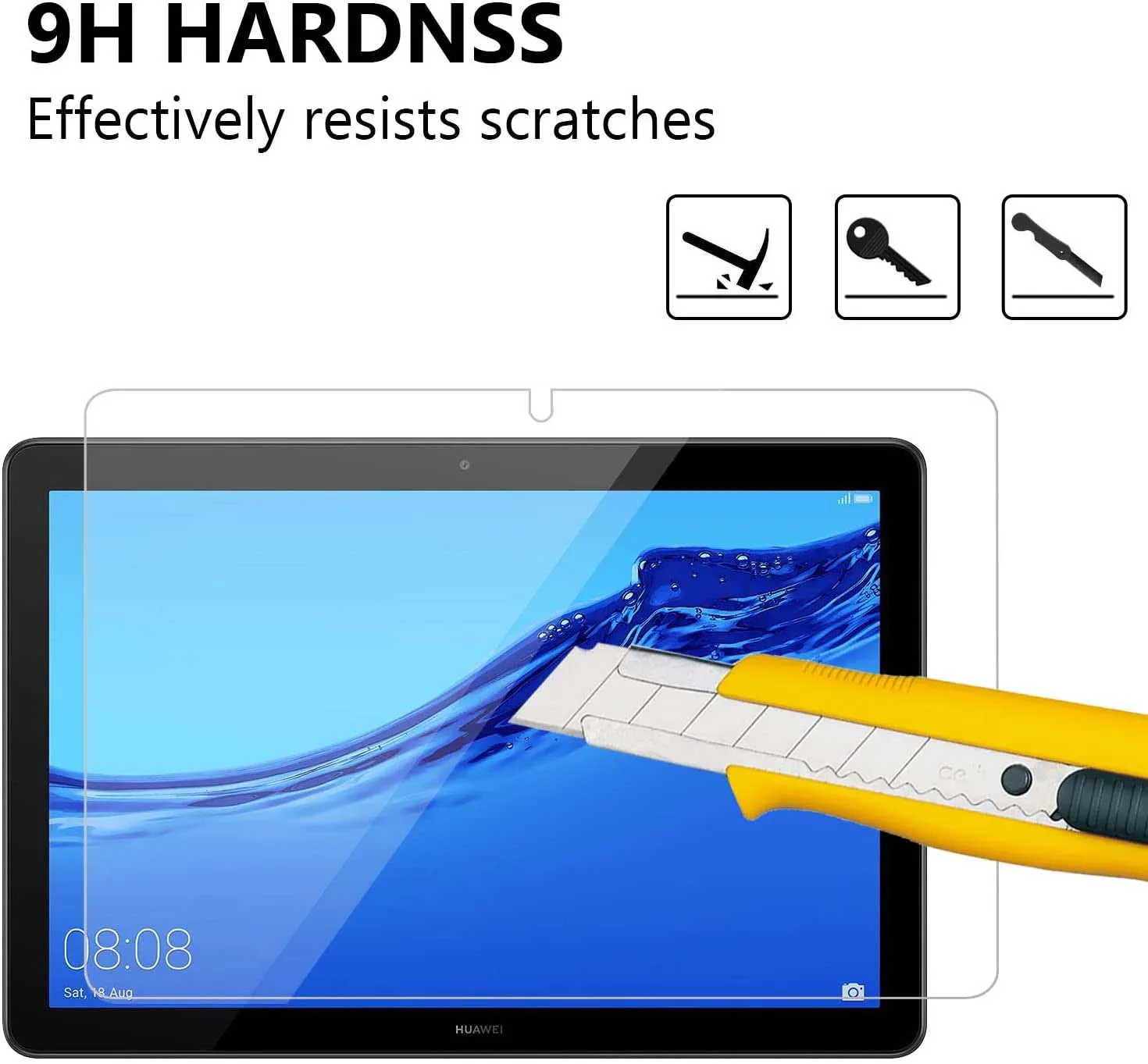 

Tablet Tempered Glass Screen Protector Cover for Huawei MediaPad T5 10 10.1 Inch Eye Protection Anti-Fingerprint Tempered Film