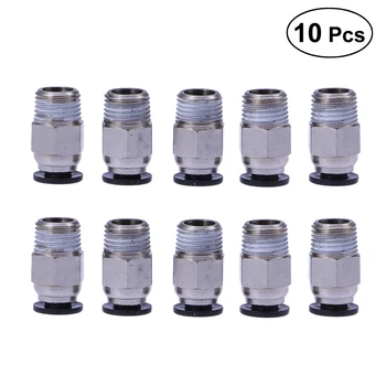 

10pcs PC4-M10 Male Straight Pneumatic PEFE Tube Fitting Connector for Bowden Extruder 3D Printer
