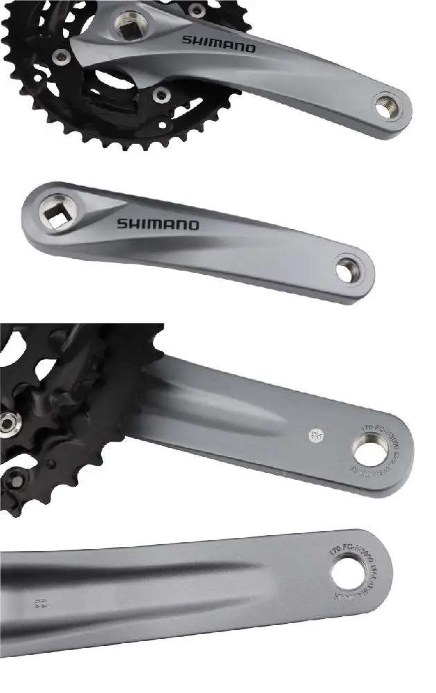 Kuulee Shimano FC-M3000-8 9/27 скоростной горный велосипед 9/27 скорость квадратное отверстие Chainwheel передний коленчатый набор