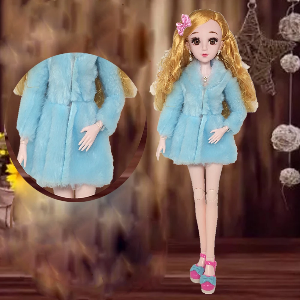 Зимнее меховое пальто для 1/3 и 60 см bjd кукла девочка детская игрушка одежда|Куклы| |