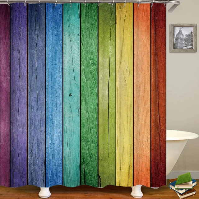 Wood Grain Shower Curtain: Create a Unique and Stylish Bathroom Design