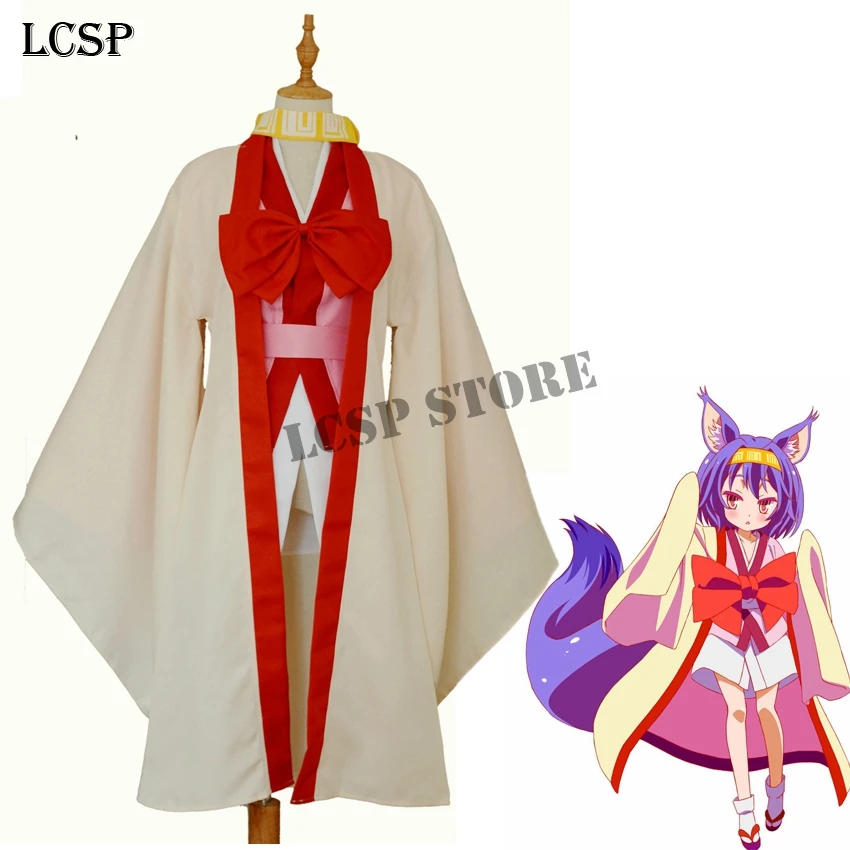 

LCSP NO GAME NO LIFE Warbest Hatsuse Izuna Cosplay Costume Japanese Anime Kimono Uniform Suit Outfit Clothes