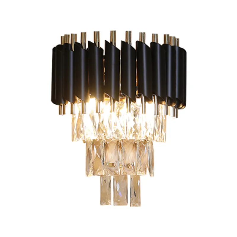 Black crystal wall lights Clearance