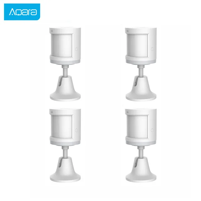 4pcs White Xiaomi Aqara датчик человеческого тела умный датчик движения тела Zigbee подключение приложение Mihome - Цвет: 4pcs White