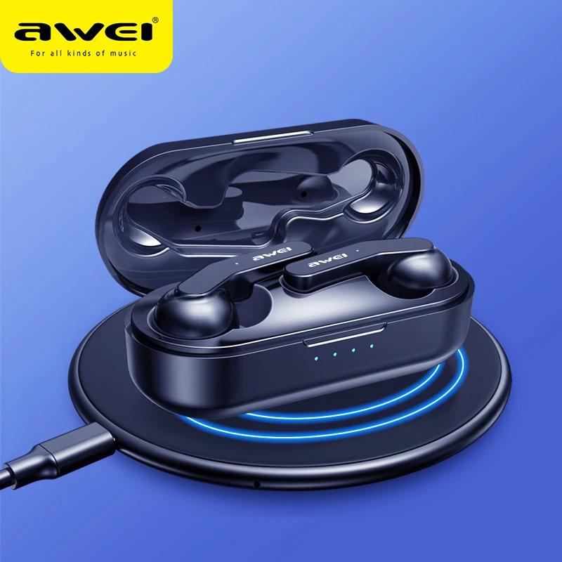 AWEI T10C TWS Bluetooth 5.0 Earphone Intelligent Touch Control ...