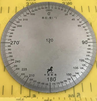 

Diameter:120mm Thickness:2mm Stainless Steel Disc Circular Measuring Disc with No Hole Angle