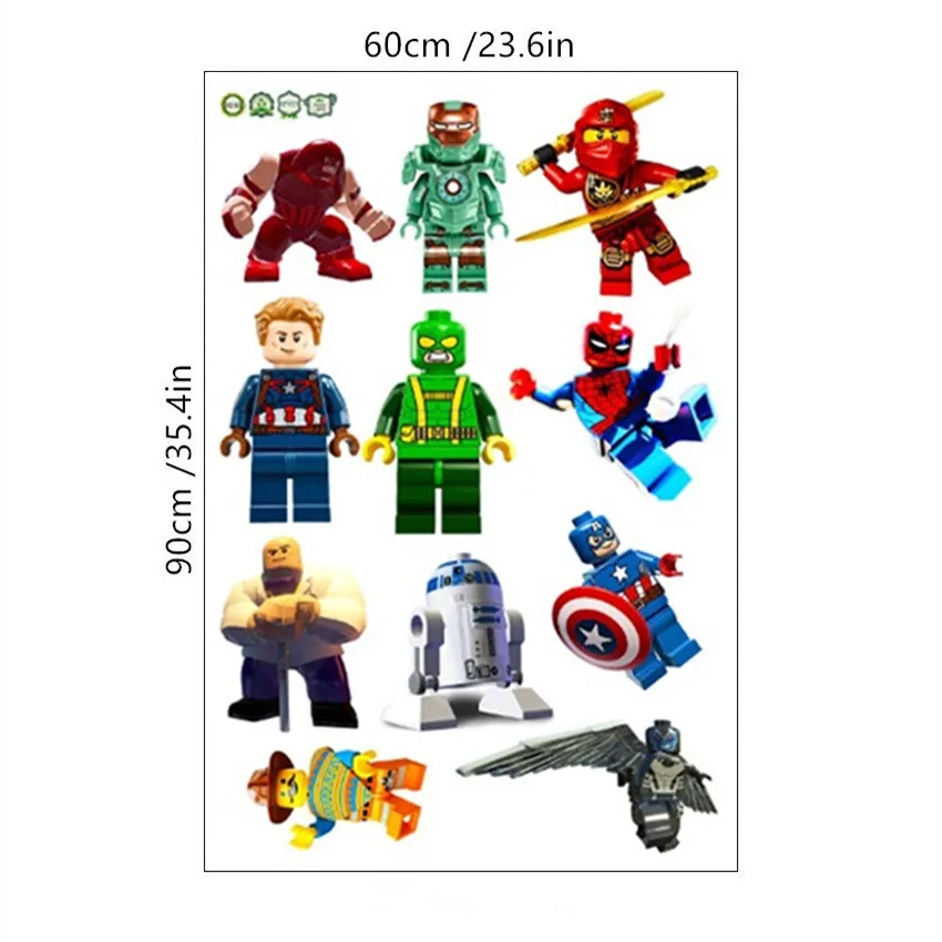 D245 the Avengers Железный человек сломанный 3d стены введите детская комната виниловые наклейки Супер Герой Мстители фильм Фреска украшение дома marvel плакат 60*90 см - Цвет: D245 the Avengers