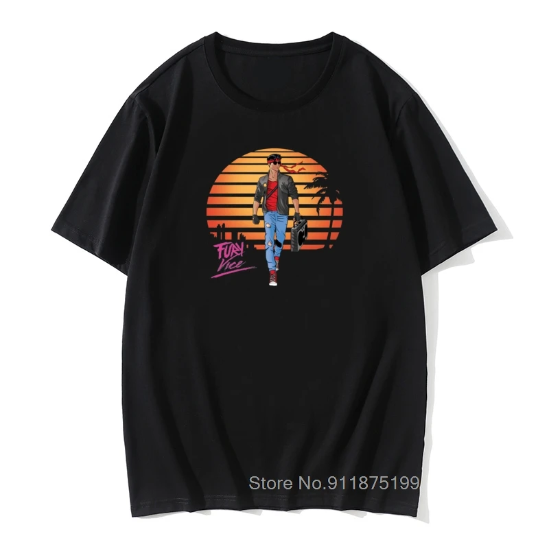 

Faddish Kung Fury Vice Classic Lazy Sleeve T-Shirt Thanksgiving Day Vintage Pure Java Tops T Shirt for Men Tee-Shirt Funny