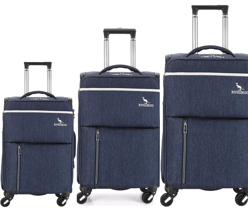 set of 3 Travel tale 2" 24" 2" дюйма spinner пластиковые контейнеры для тату набор чемоданов мягкой прокатки багажные наборы для туда и обратно - Цвет: set of 3