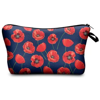 

Multifunction Flowers Printed Cosmetic Bag Makeup Case Pouch Toiletry Organizer