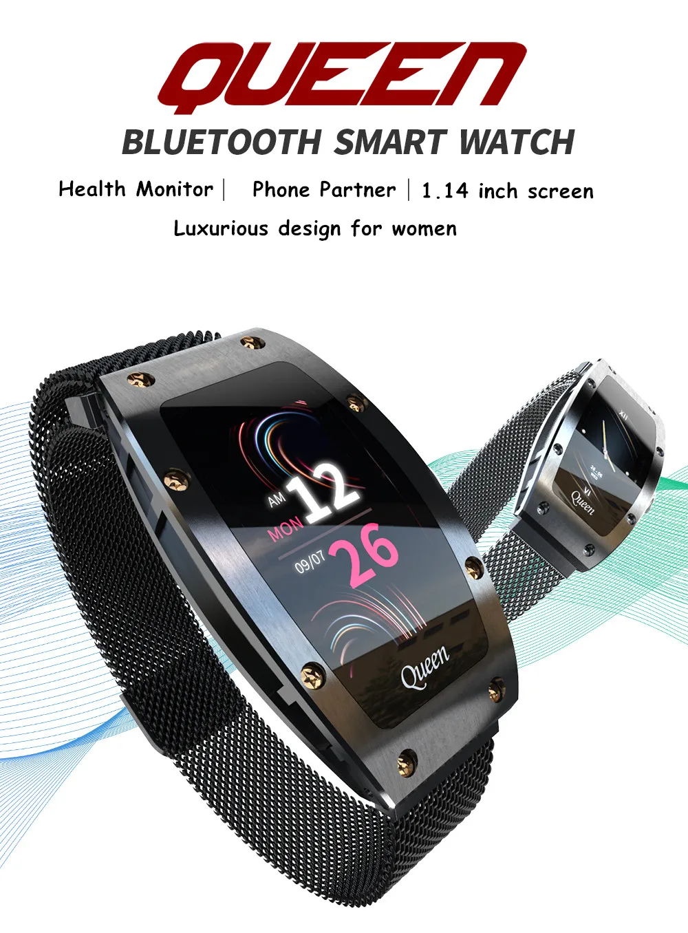 cadeau intelligent pour femmes Montre intelligente pour Android iOS