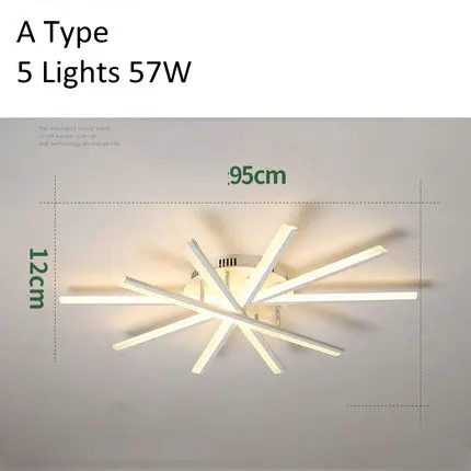 A Type 5 Chandelier Креативный современный белый люстра светильник для гостиной, спальни, отеля светильник ing акриловый абажур светодиодный потолочный светильник с пультом дистанционного управления - Цвет абажура: A Type 5 Chandelier