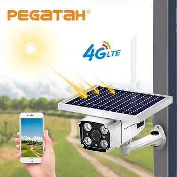 

Solar IP 1080P HD security camera waterproof 4G SIM Card camera battery remote intelligent network night vision camera